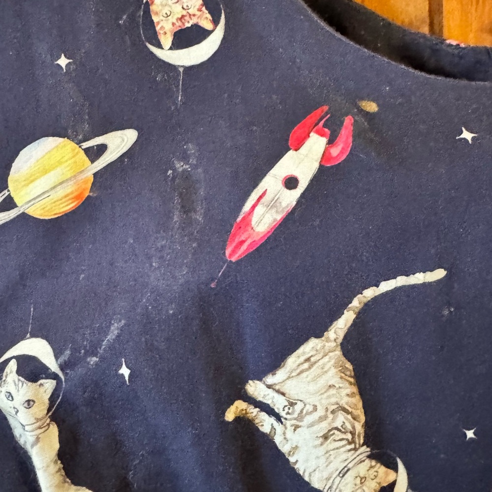 ModCloth Navy Cats in Space Dress - Picture 5 of 5